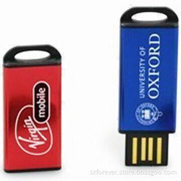 Mini USB Flash/USB 2.0 Memory Stick/Thumb Drive, Durable Solid Rubber Casing